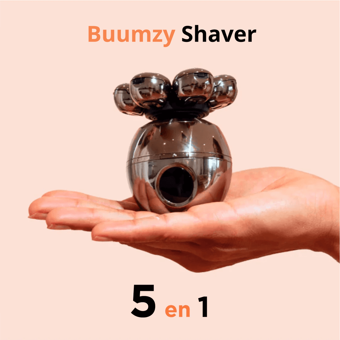 Buumzy Shaver: Consigue una piel suave y un look impecable sin cortes, sin irritaciones y sin esfuerzo.