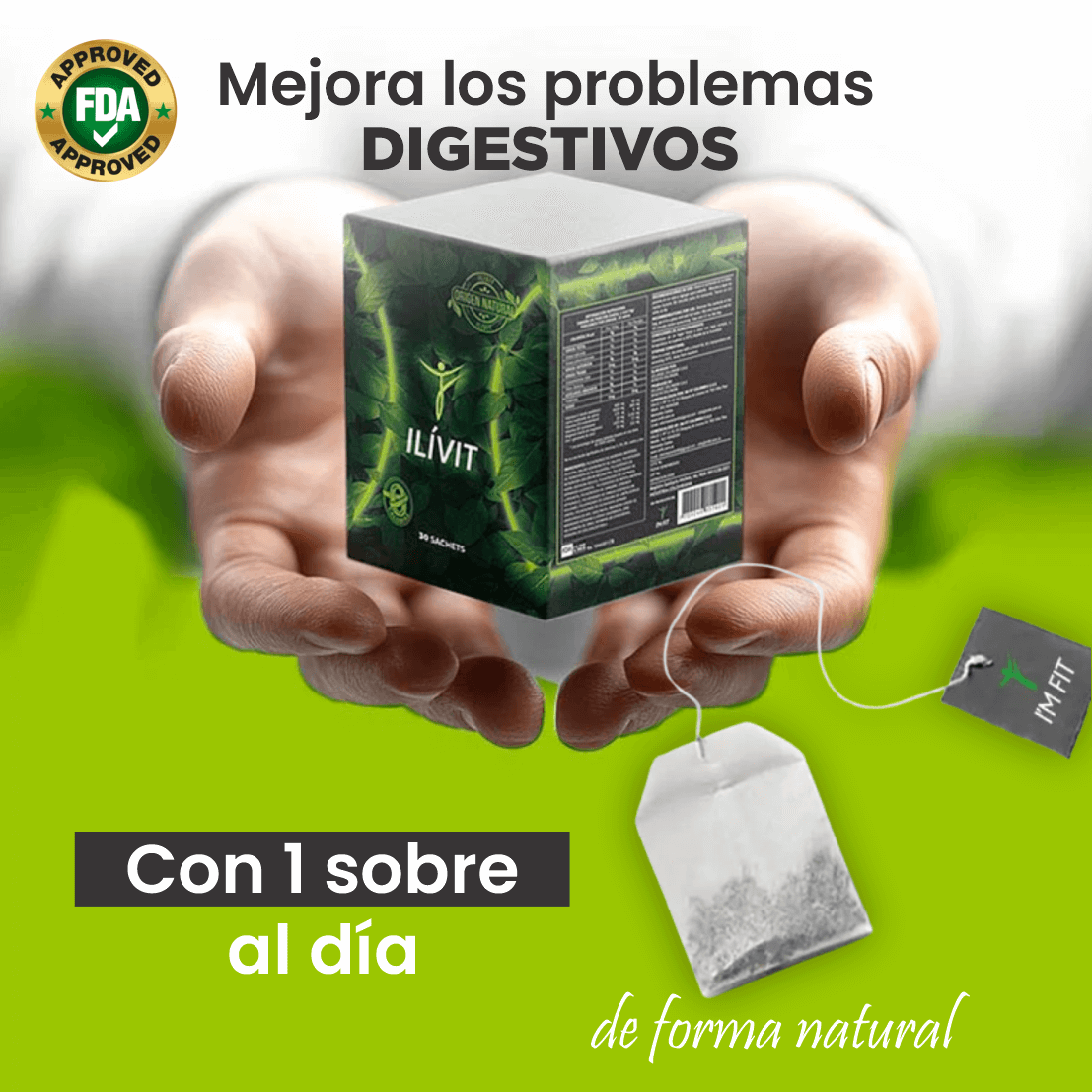 Ilivit: Vuelve a comer lo que más te gusta sin preocupación, dolor o hinchazón. Tratamiento 100% natural.