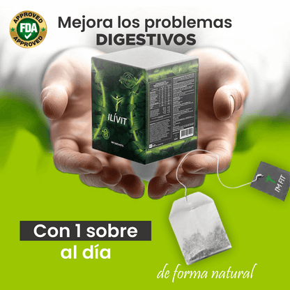 Ilivit: Vuelve a comer lo que más te gusta sin preocupación, dolor o hinchazón. Tratamiento 100% natural.