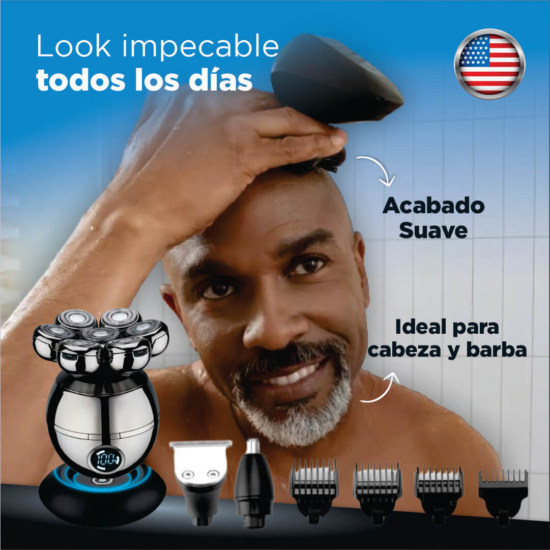 ShavEasy 5 en 1: Look impecable todos los días en solo 90 segundos. Sin esfuerzo y sin irritación.