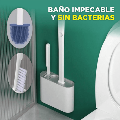 BacterX: Cepillo 2 en 1. Alcanza los rincones más difíciles con facilidad y sin esfuerzo.