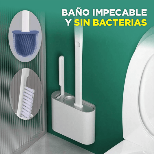 BacterX: Cepillo 2 en 1. Alcanza los rincones más difíciles con facilidad y sin esfuerzo.