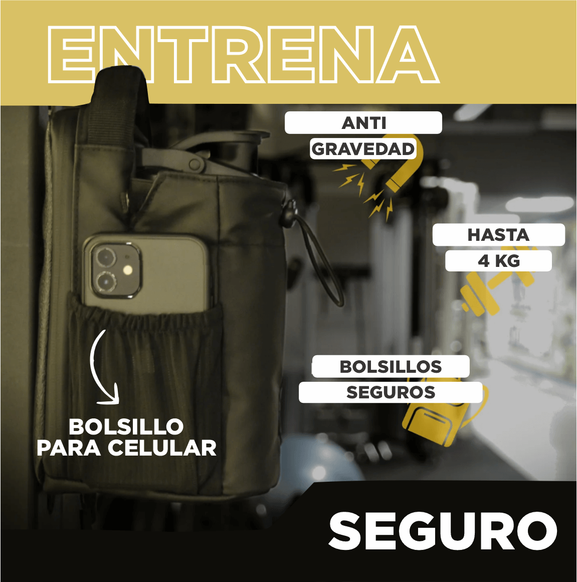 GymLock: Entrena Sin Distracciones, Mantén Todo Seguro y a la Mano