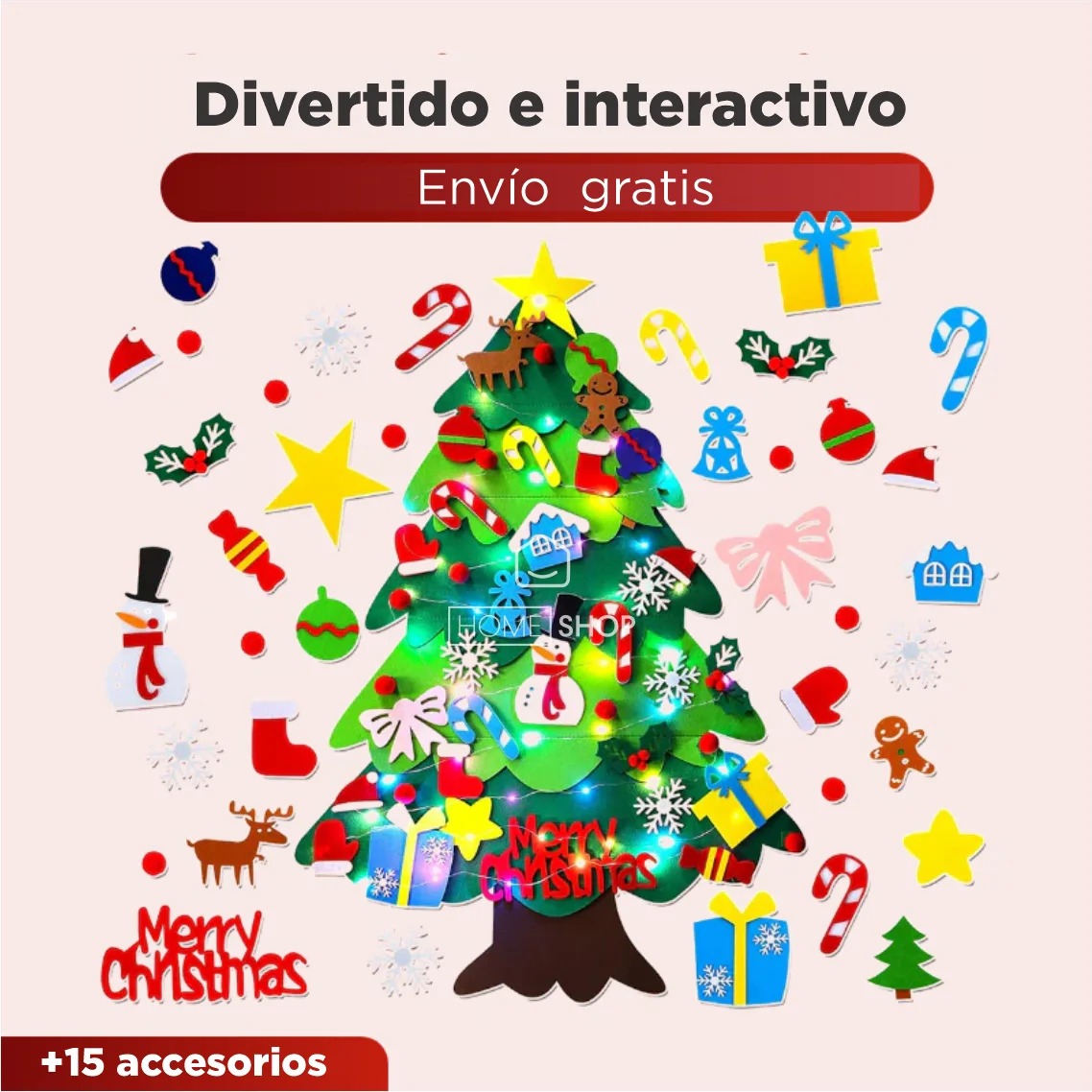 ¡El árbol de Navidad que tus hijos adorarán! Olvídate del desorden, el peligro y el estrés.