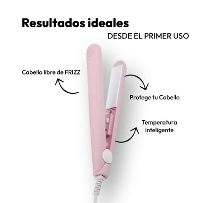 GoBeauty 2 en 1: Luce increíble en cualquier lugar y sin complicaciones: Alisa y Riza al mismo tiempo + Bolso Viajero Plegable GRATIS