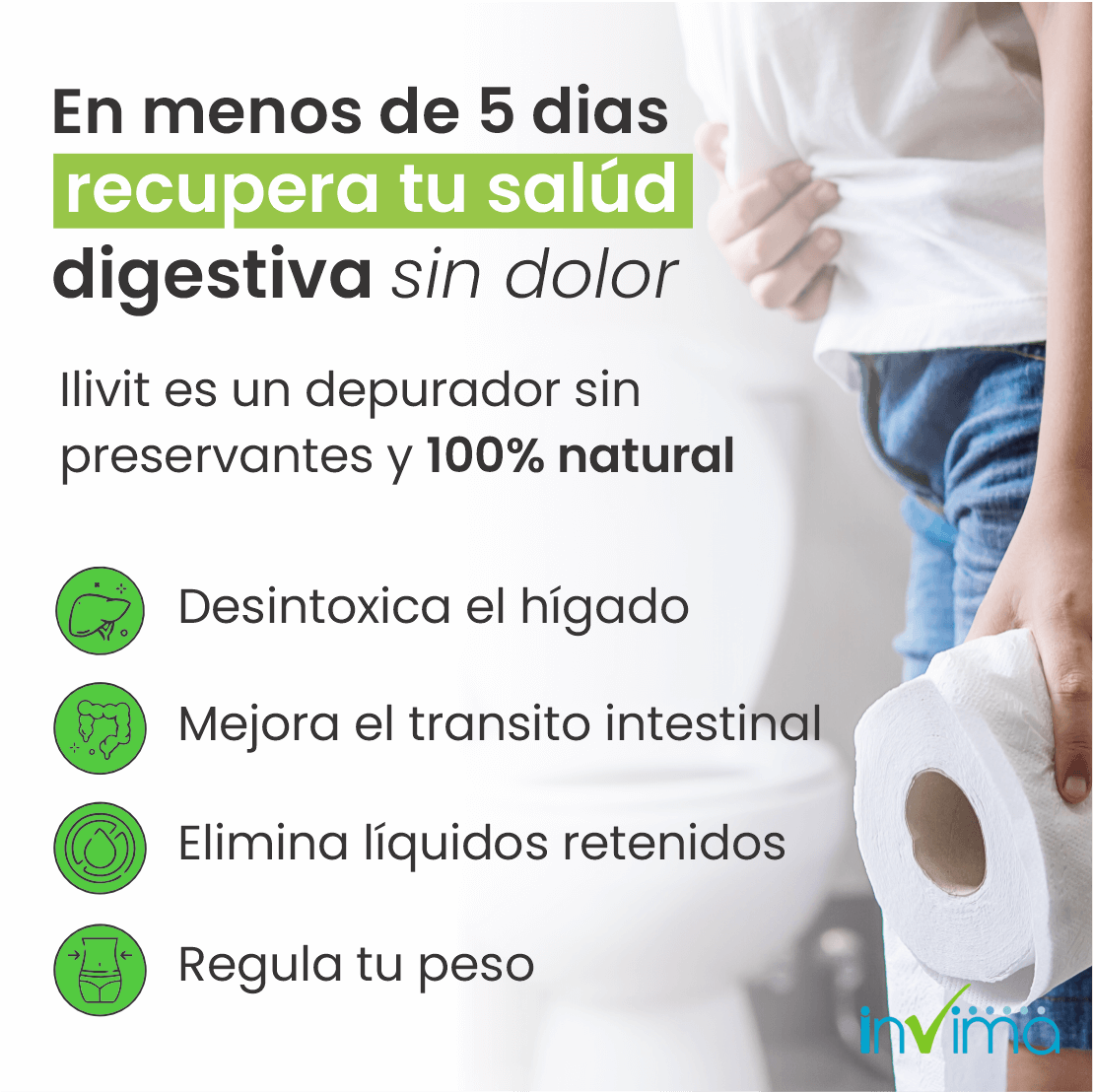 Ilivit: Vuelve a comer lo que más te gusta sin preocupación, dolor o hinchazón. Tratamiento 100% natural.