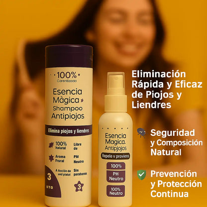 PureNatural: Deshazte de los piojos y liendres sin esfuerzo en 1 semana. Fortalece y embellece el cabello de forma natural + 2 regalos GRATIS
