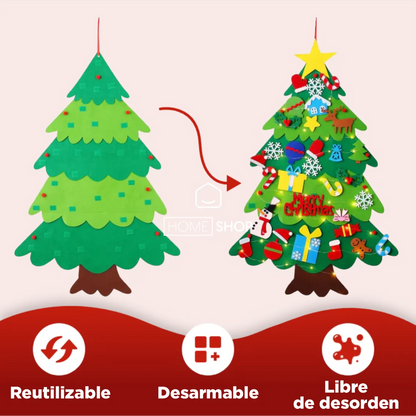 ¡El árbol de Navidad que tus hijos adorarán! Olvídate del desorden, el peligro y el estrés.