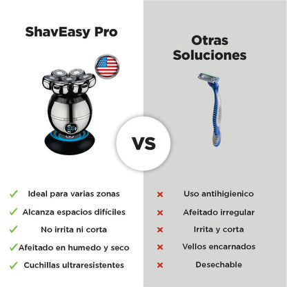 ShavEasy 5 en 1: Look impecable todos los días en solo 90 segundos. Sin esfuerzo y sin irritación.