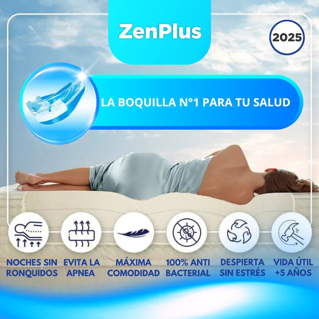 ZenPlus: Mejora la calidad de tu sueño y respira correctamente mientras duermes.