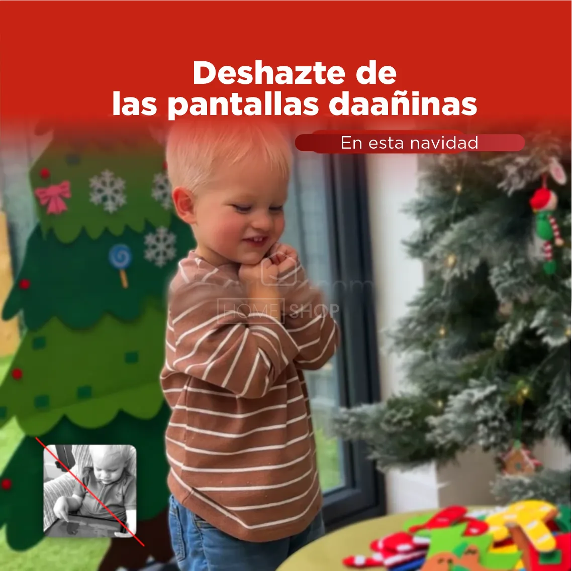 ¡El árbol de Navidad que tus hijos adorarán! Olvídate del desorden, el peligro y el estrés.