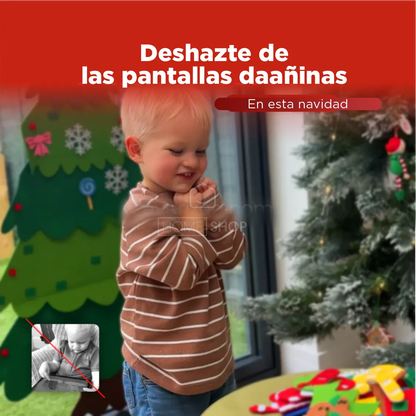 ¡El árbol de Navidad que tus hijos adorarán! Olvídate del desorden, el peligro y el estrés.