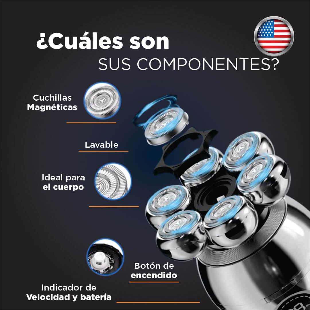 ShavEasy 5 en 1: Look impecable todos los días en solo 90 segundos. Sin esfuerzo y sin irritación.