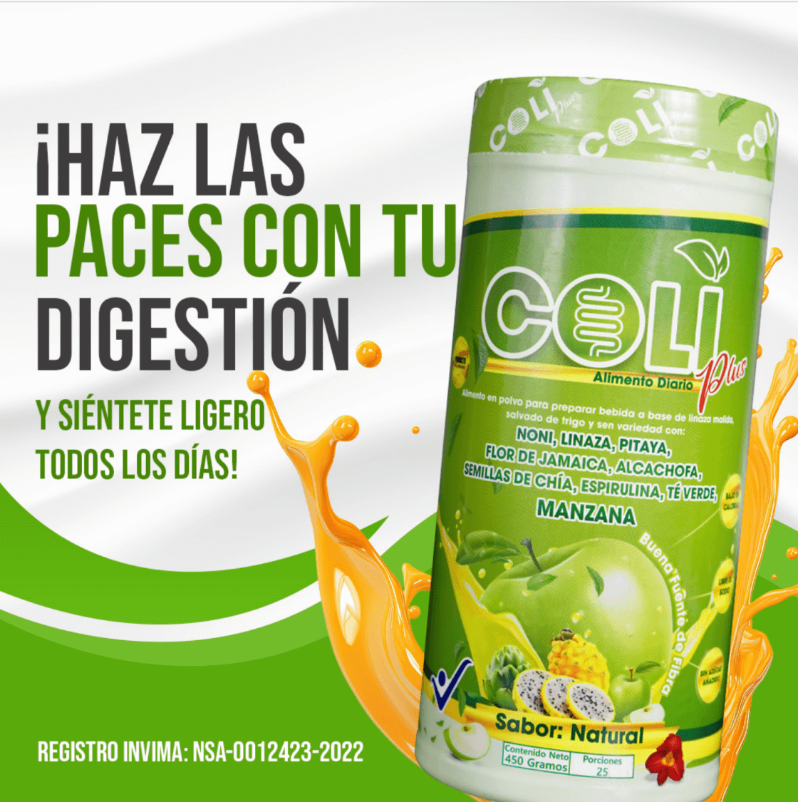 Coliplus: Vuelve a comer lo que más te gusta sin preocupación, dolor o hinchazón. Tratamiento 100% natural.