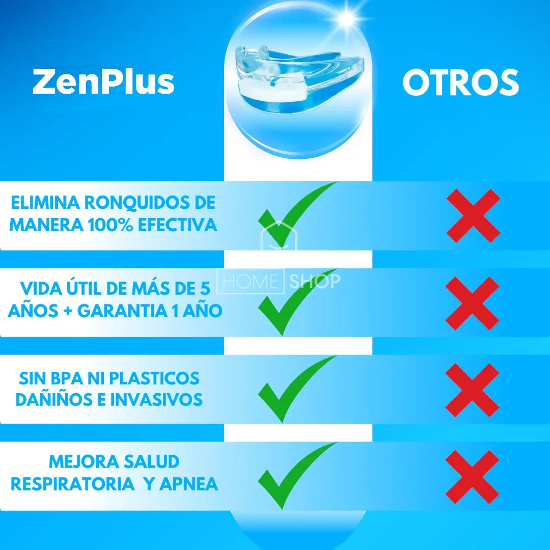 ZenPlus: Mejora la calidad de tu sueño y respira correctamente mientras duermes.