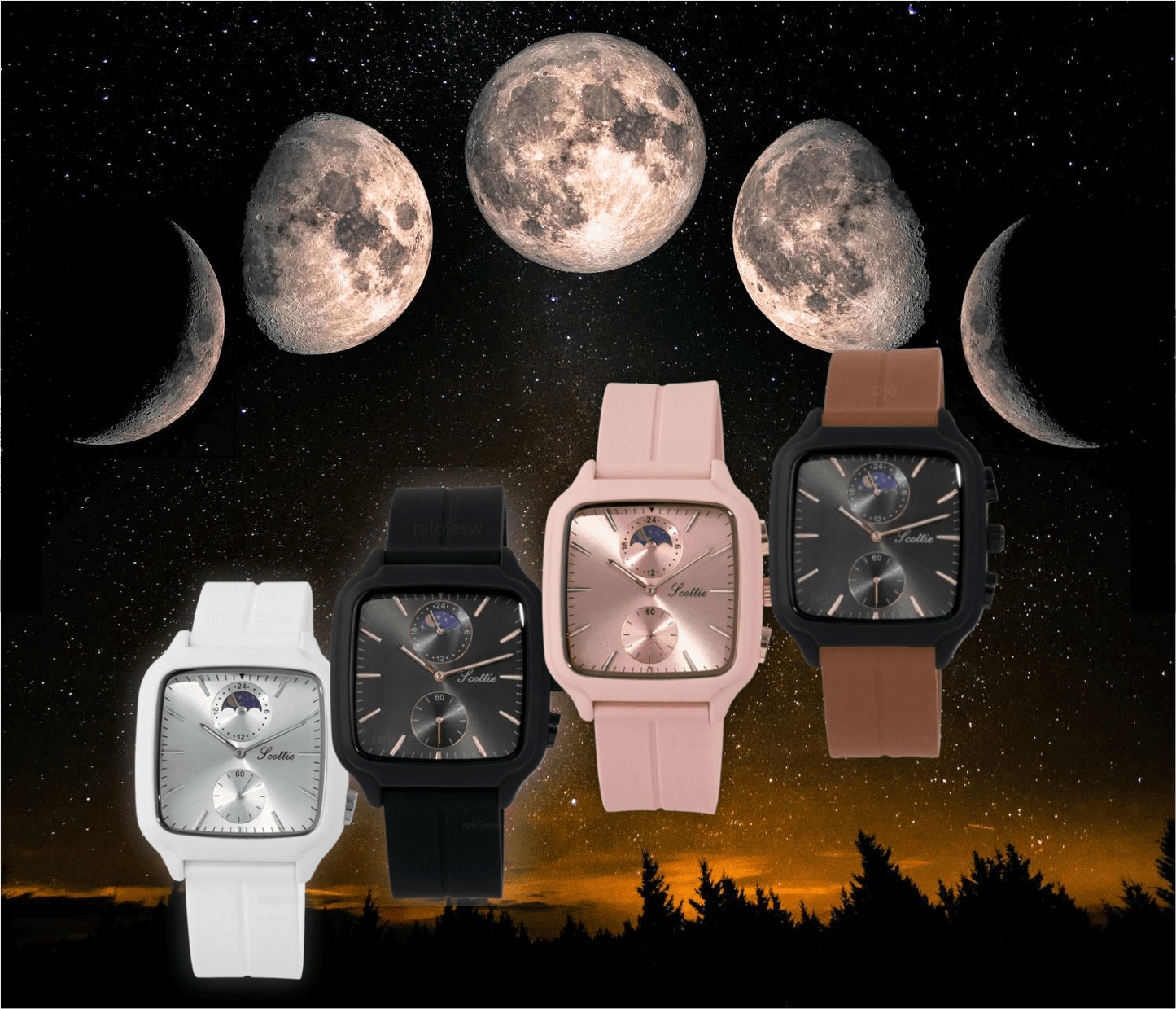 Sincroniza tu vida con el universo: Scottie Edición Especial, un reloj que te guía a través de la fase lunar.