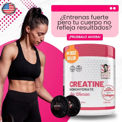 Creatina Old School: Mejora tu rendimiento y gana curvas — sin hinchazón ni efectos raros.