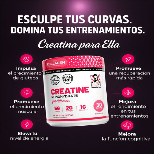 Creatina Old School: Mejora tu rendimiento y gana curvas — sin hinchazón ni efectos raros.