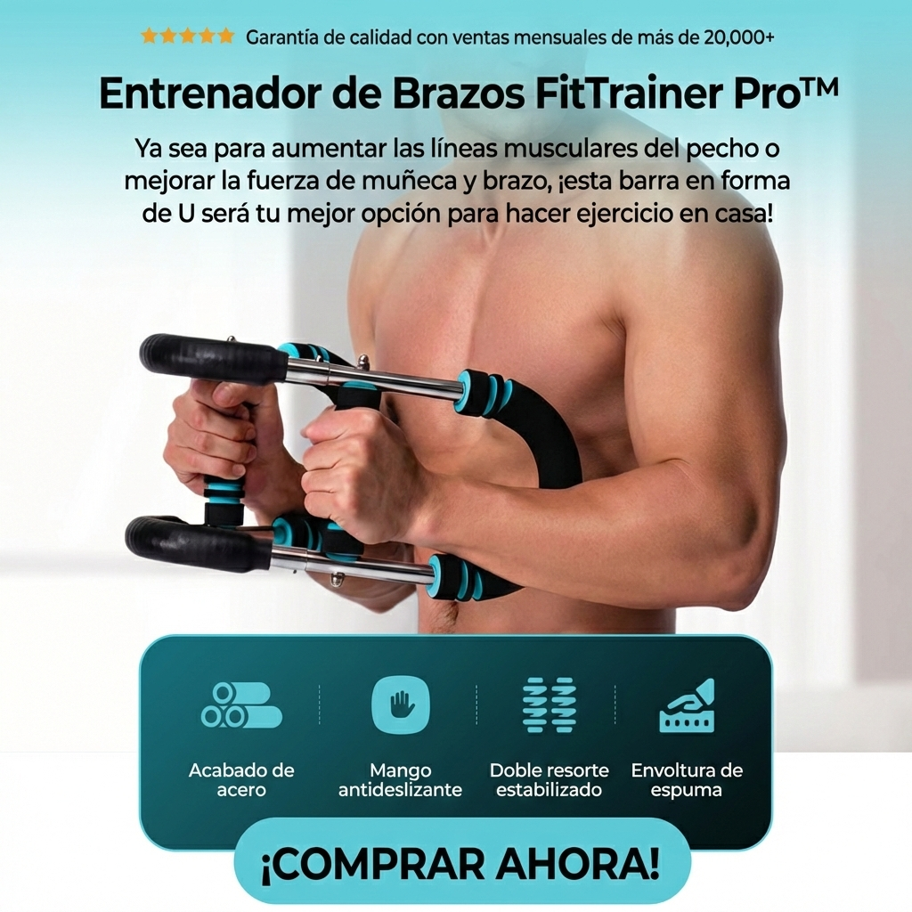 💪 FitTrainer Pro™ – Entrena brazos, pecho y hombros sin ir al gimnasio