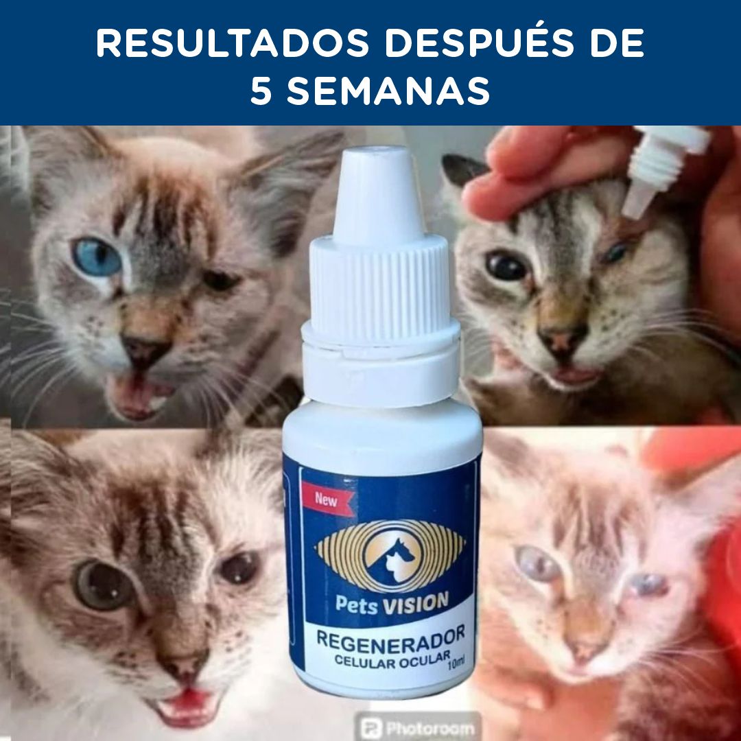 Pets visión: Devuélvele la claridad y la alegría a los ojos de tu mascota, sin dolor y de forma natural.