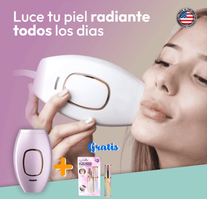 SkinUp: Deplilación laser profesional y permanente para cualquier parte del cuerpo sin dolor + Depilador eléctrico de cejas GRATIS