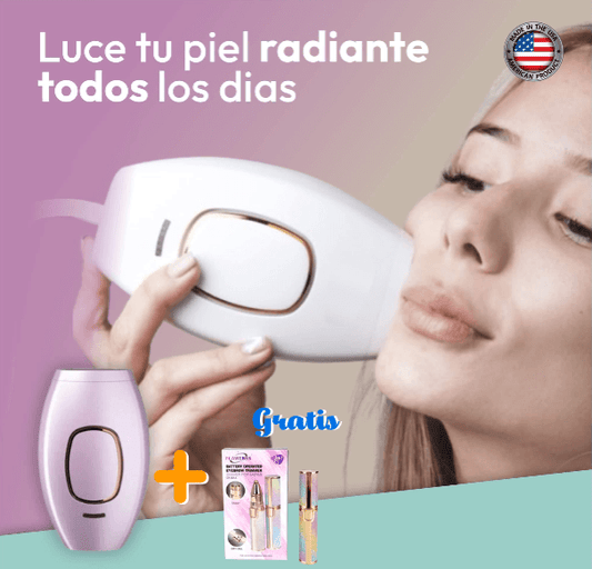 SkinUp: Deplilación laser profesional y permanente para cualquier parte del cuerpo sin dolor + Depilador eléctrico de cejas GRATIS