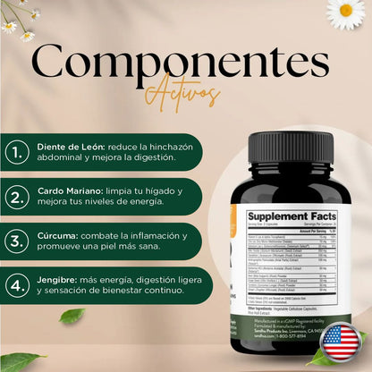 Liver Cleanse & Detox: Limpia, desintoxica y revitaliza tu cuerpo desde adentro - Recupera tu energía y bienestar de forma 100% natural