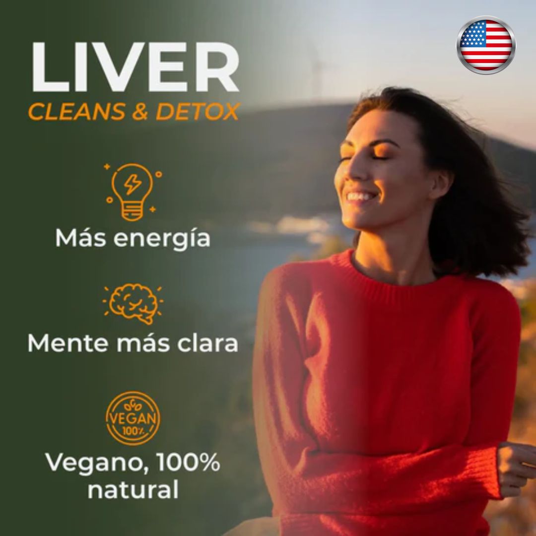 Liver Cleanse & Detox: Limpia, desintoxica y revitaliza tu cuerpo desde adentro - Recupera tu energía y bienestar de forma 100% natural