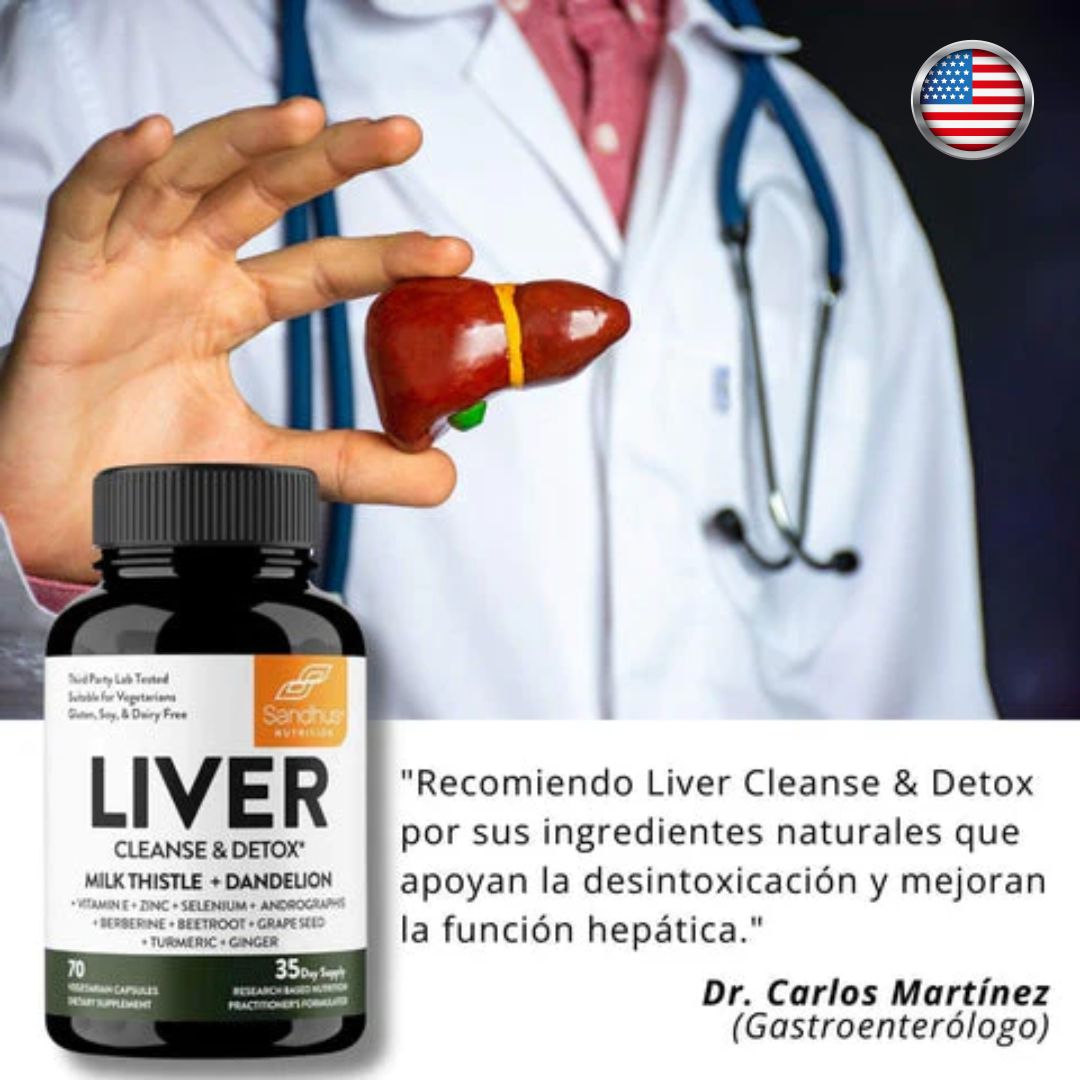 Liver Cleanse & Detox: Limpia, desintoxica y revitaliza tu cuerpo desde adentro - Recupera tu energía y bienestar de forma 100% natural