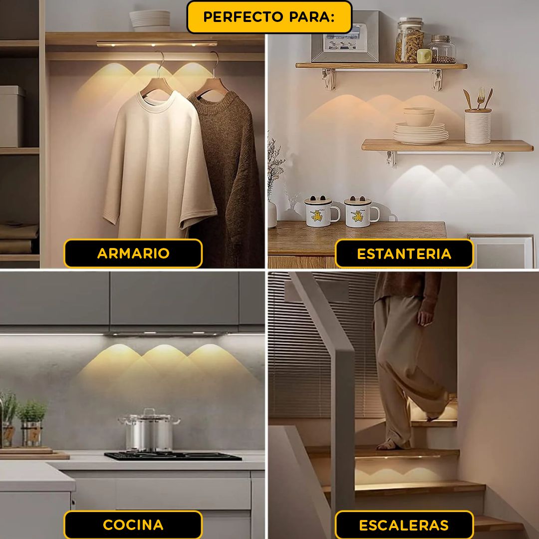 BrightLUX: Lámpara Led automática: Muévete con total seguridad y dale a tu casa un toque moderno e inteligente. Oferta 2X1