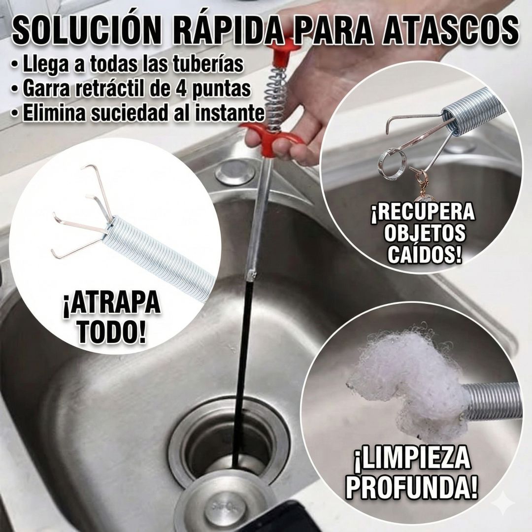 DestaFix™: Sistema inteligente para destapar cañerías — recupera el flujo, el control y la tranquilidad de tu hogar
