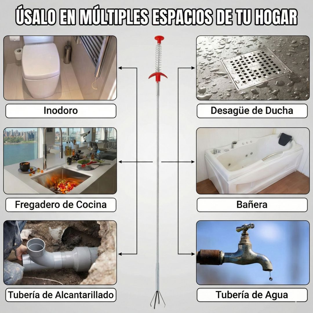 DestaFix™: Sistema inteligente para destapar cañerías — recupera el flujo, el control y la tranquilidad de tu hogar