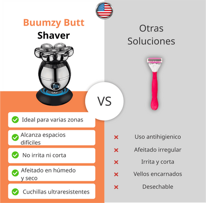 Buumzy Shaver: Consigue una piel suave y un look impecable sin cortes, sin irritaciones y sin esfuerzo.