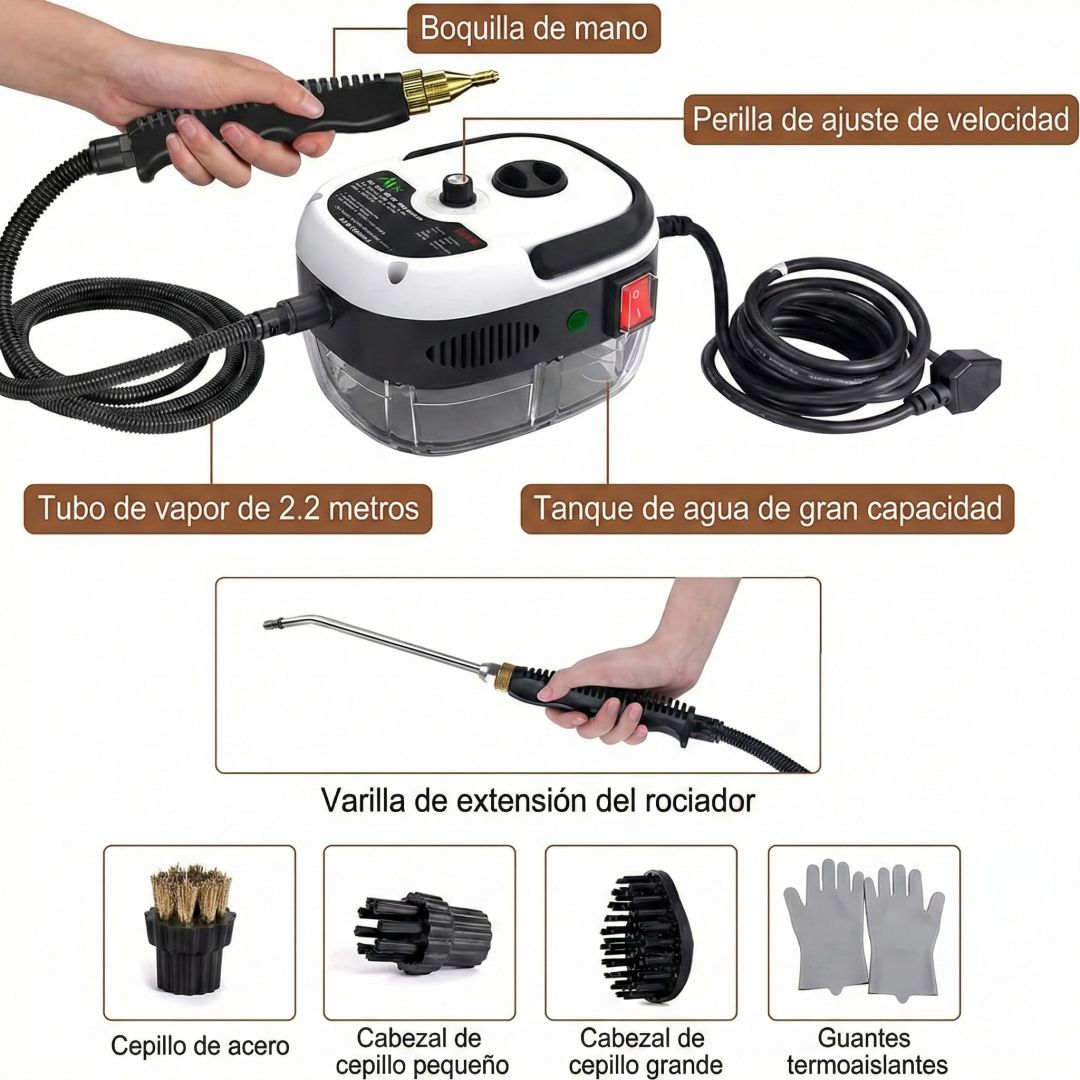 CleanVap Pro: Sistema de limpieza a vapor para el hogar — recupera la tranquilidad, el control y el orgullo de tu espacio