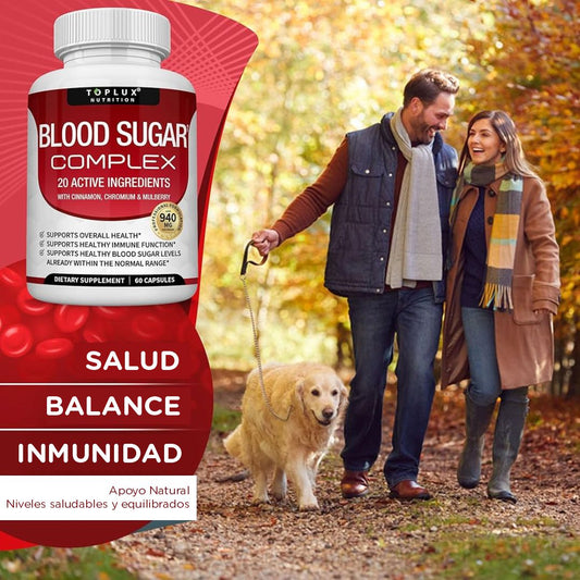 Blood Sugar: Mantén los niveles saludables de azúcar en la sangre y la energía estable a lo largo del día, sin necesidad de fármacos ni dietas extremas.