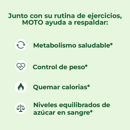 Moto x 60 cápsulas: toma el control de tu cuerpo sin dietas excesivas y de forma natural